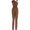 Lanvin Halter Jumpsuit in Brown (tan) - Lyst