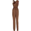 Lanvin Halter Jumpsuit in Brown (tan) - Lyst