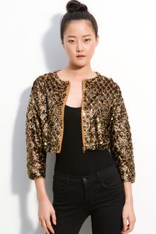 Marc By Marc Jacobs Tela Cropped Sequin Sweater - Lyst