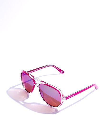 Michael By Michael Kors Caicos Sunglasses, Yellow Or Fuchsia in Purple (fuchsia) - Lyst