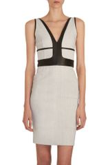 Narciso Rodriguez Leather Panel Dress