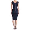 Nina Ricci Bow Shoulder Dress in Blue (navy) - Lyst