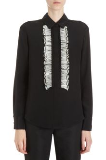Prabal Gurung Feather Placket Top - Lyst