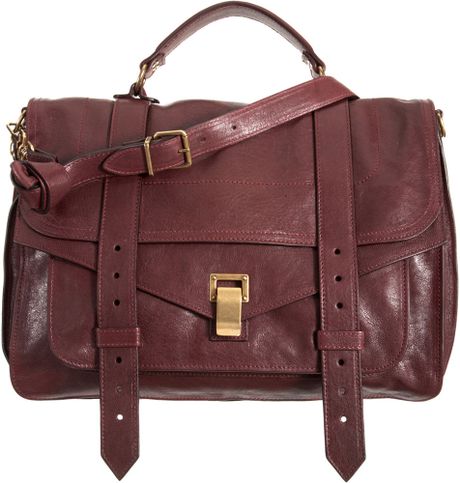 Proenza Schouler Ps1 Large Leather in Red (burgundy) - Lyst