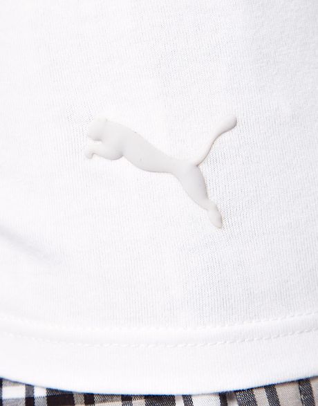 puma white collar tshirt