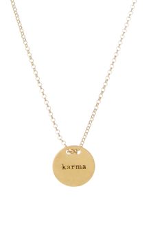 Dogeared Dog-Eared Karma Engraved Necklace - Lyst