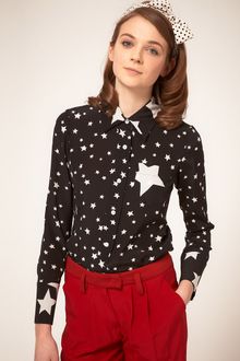 Sonia By Sonia Rykiel Silk Star Print Shirt - Lyst