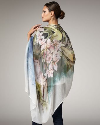 Stella McCartney Tropical-print Stole - Lyst