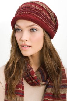 Tarnish Folk Knit Slouchy Cap - Lyst