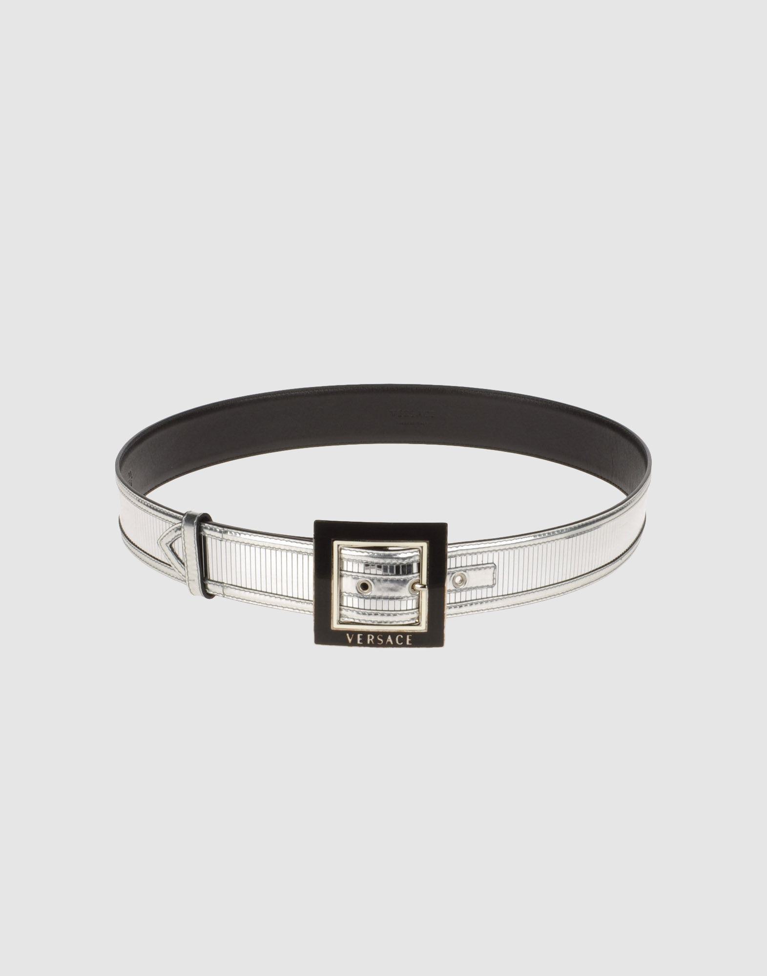 Versace Belt in White (silver) Lyst