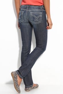 Vigoss Thick Stitched Straight Leg Jeans - Lyst