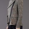Yigal Azrouel Tweed Jacket in Gray (multi) - Lyst