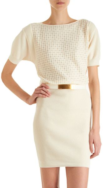Fendi Waffle Dress - Lyst