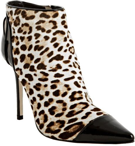 Jimmy Choo  Print Pony Hair Bidder Ankle Boots in Brown - Lyst