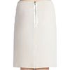 Lanvin Slashed Skirt in Beige (black) - Lyst