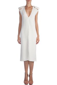 Lanvin Slit Shoulder Dress - Lyst