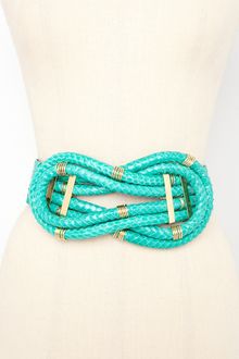 Nasty Gal Looped Belt - Jade Snakeskin - Lyst