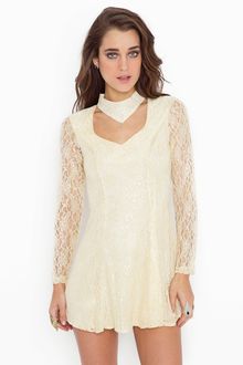 Nasty Gal Lace Choker Dress - Lyst