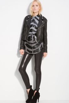 Pierre Balmain Leather Motorcycle Jacket - Lyst