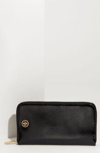  Robinson Patent Saffiano Travel Wallet 