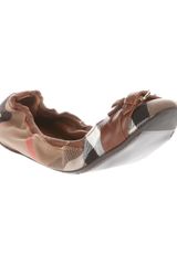Burberry Checked Ballerina Pump