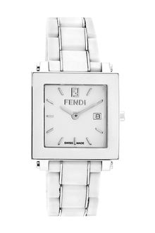 Fendi Large Square Ceramic Bracelet Watch - Lyst