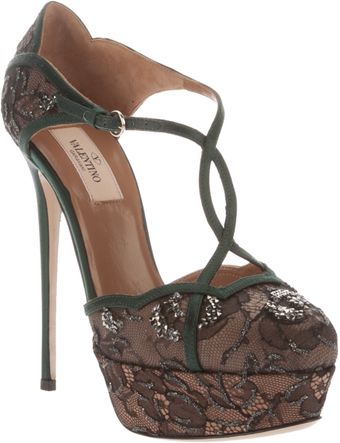 Valentino Lace Shoe - Lyst