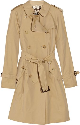 Burberry Cotton-twill Trench Coat - Lyst