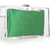 Charlotte Olympia Pandora Perspex Box Clutch in Green (red) - Lyst