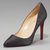 Christian Louboutin Pigalle Glitter Pump in Black - Lyst