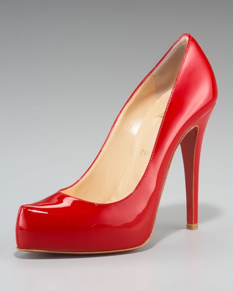 Christian Louboutin Rolando Hiddenplatform Pump in Red (bright red) - Lyst