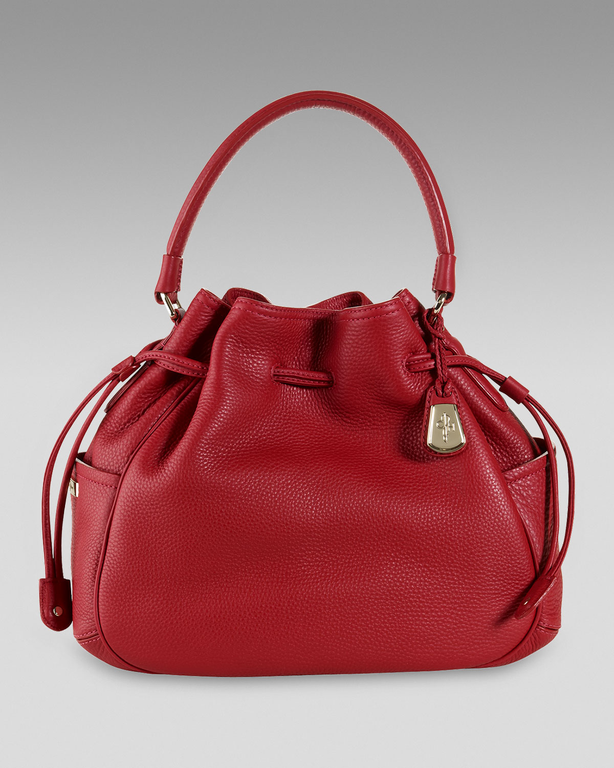Cole Haan Denney Drawstring Bag in Red (lantern red) | Lyst