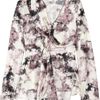 Emanuel Ungaro Printed Silksatin Blouse in Pink - Lyst