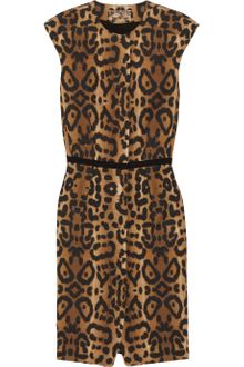Giambattista Valli Leopard-print Cotton Dress - Lyst