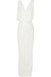 T-bags Draped Jersey Maxi Dress - Lyst