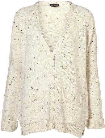 Topshop Knitted Pastel Nep Cardi - Lyst
