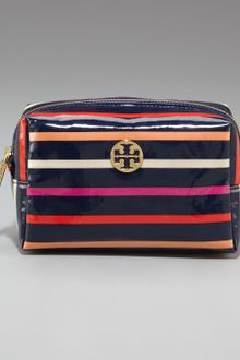 Tory Burch Brigitte Cosmetic Case, Striped - Lyst
