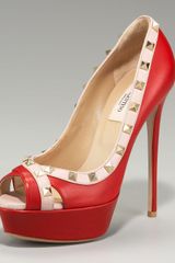 Valentino Rockstud Platform Pump