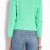 Acne Jade Crop Cable Knit in Green (mint) - Lyst