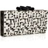 Christian Louboutin Cleo Sequined Satin Clutch in Black (cream) - Lyst