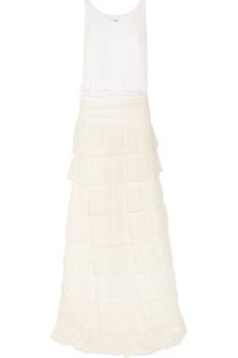 Jay Ahr Silk and Embroidered Tulle Gown - Lyst