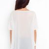 Nasty Gal Sheer Back Tee  Ivory in White (ivory) - Lyst