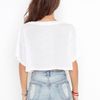 Nasty Gal Stars and Stripes Crop Tee in White - Lyst