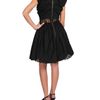 Nina Ricci Taffeta Dress with Lace Inserts in Black - Lyst