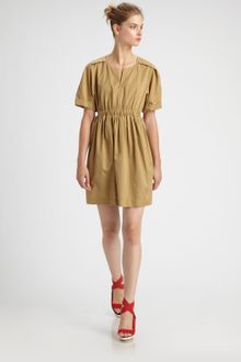 3.1 Phillip Lim Short-sleeve Dress with Gathered Waist - Lyst