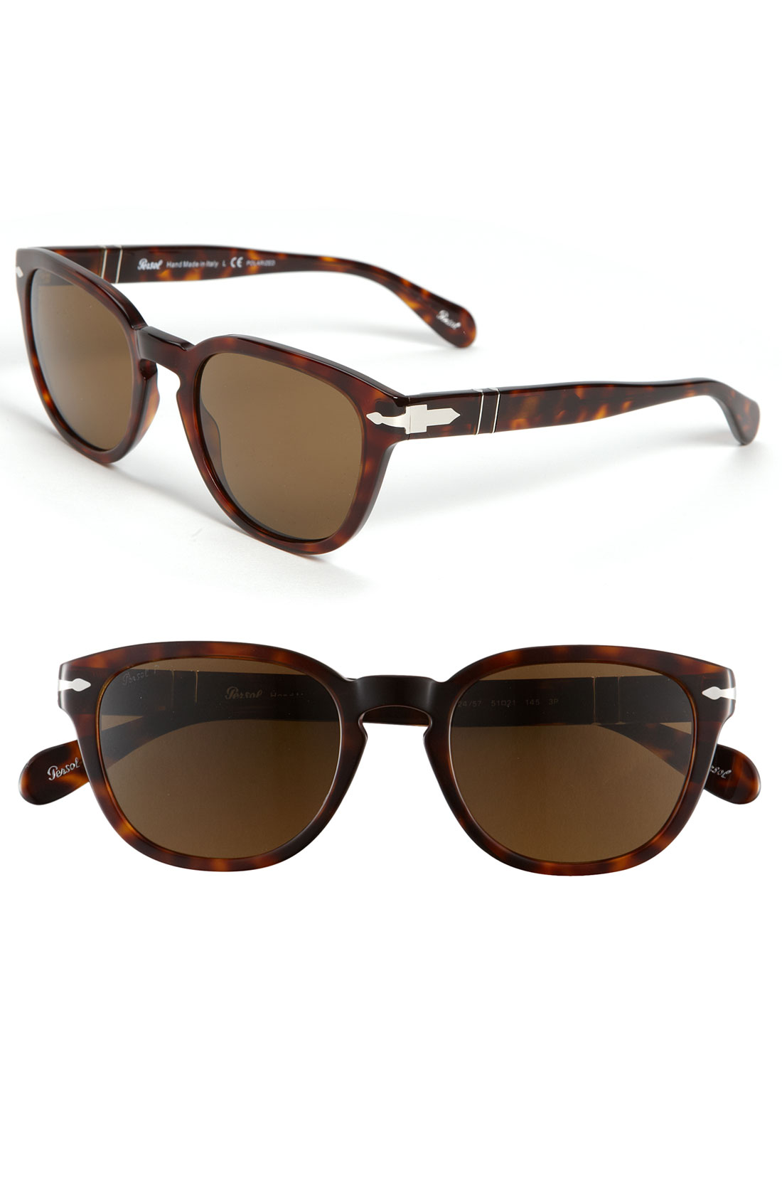 Persol Retro Inspired Polarized Sunglasses In Brown Tortoise Polarized Lyst