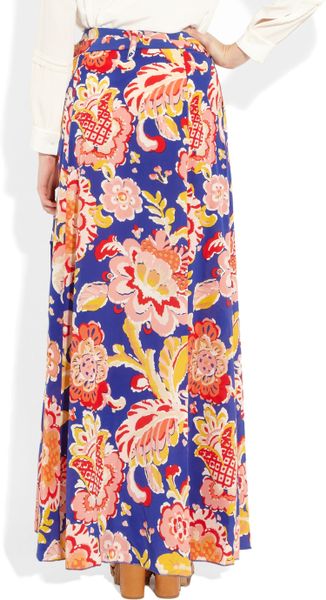 printed silk maxi