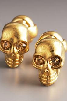 Alexander McQueen Skull Cuff Links - Lyst