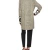 Fendi Lattice Woven Leather Overcoat in Black (black white) - Lyst