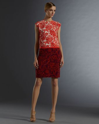Gucci Mixed-print Dress - Lyst